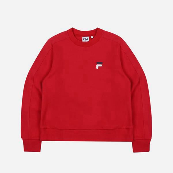 Fila Heritage Women's Sweatshirts - Red,NZ 581-8514